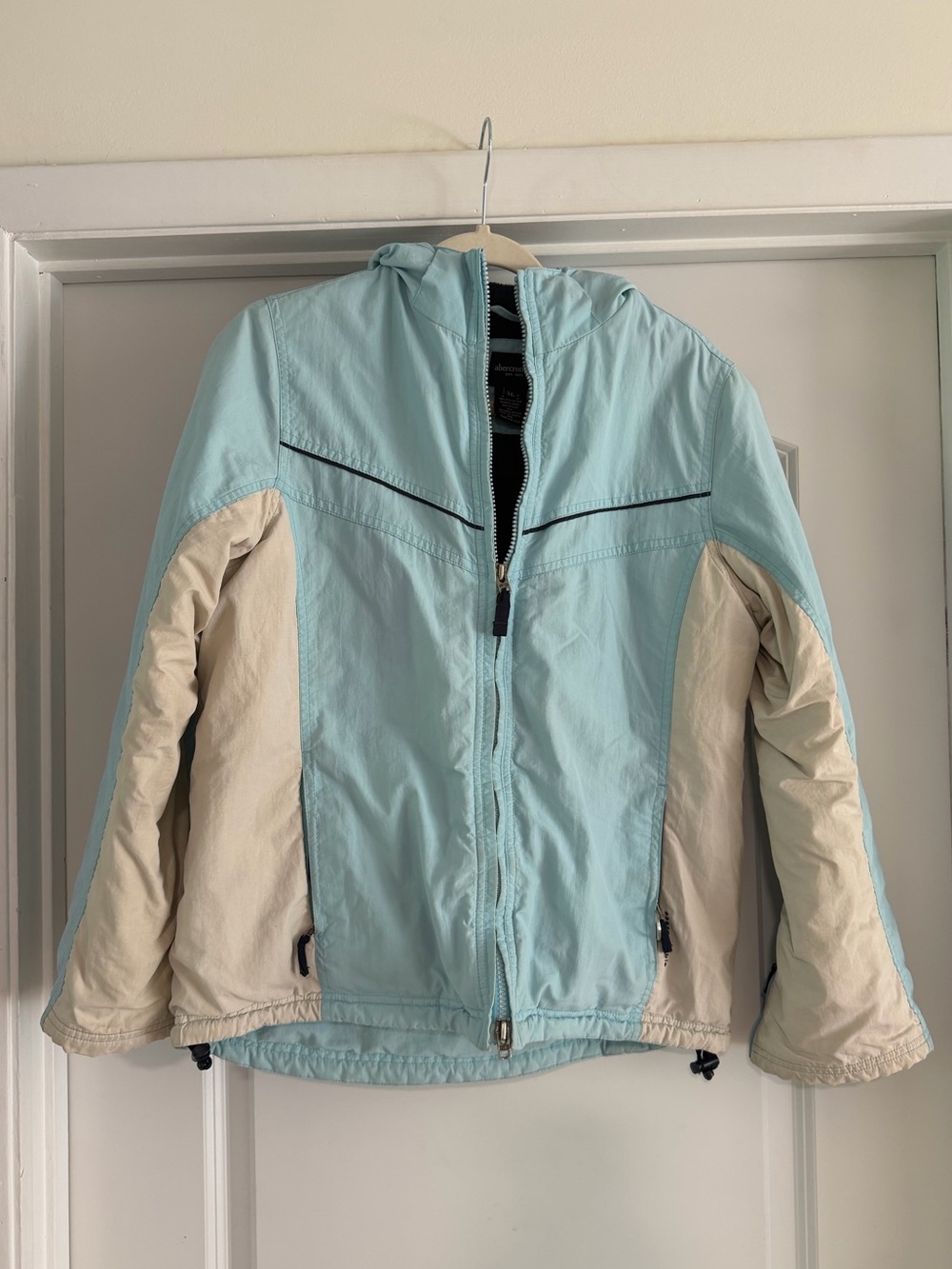 Abercrombie & Fitch Light Blue Aqua Jacket